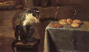 David Teniers Details of Monkeys in a Tavern oil